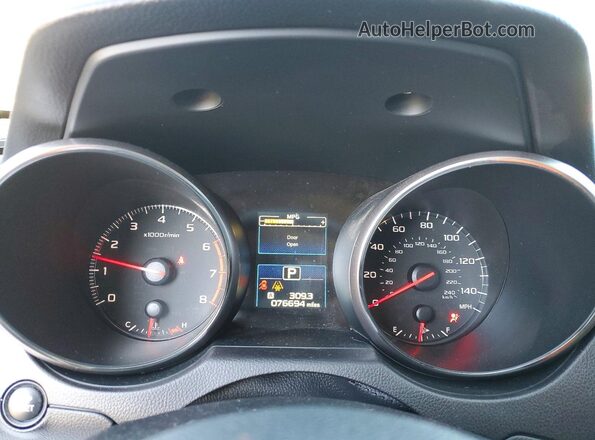 4S4BSAAC1J3296465 2018 SUBARU OUTBACK Gray Vista del cuadro de instrumentos