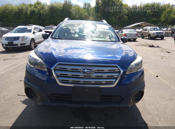 4S4BSAAC4G3219730 2016 SUBARU OUTBACK Blue Widok wnętrza z tyłu