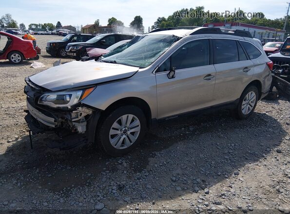 4S4BSAAC9H3354834 2017 SUBARU OUTBACK Серебряный Передняя левая четверть