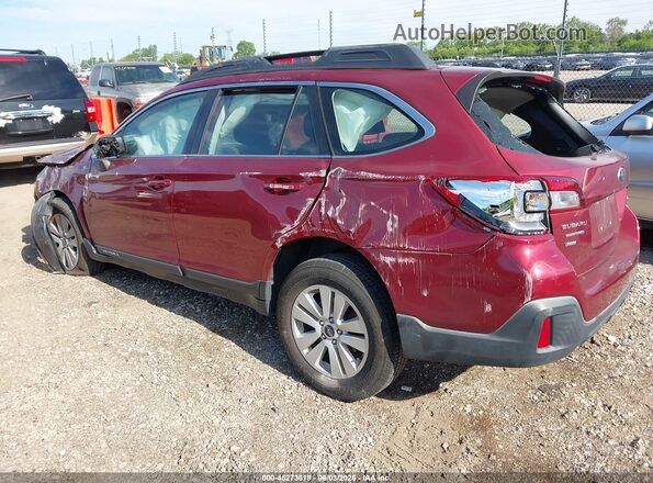 4S4BSABC2K3350422 2019 SUBARU OUTBACK Red Հետևի ձախ