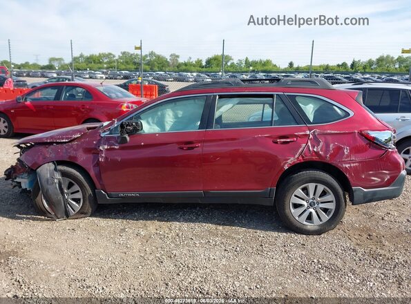 4S4BSABC2K3350422 2019 SUBARU OUTBACK Red Սալոնի 360 աստիճան տեսք