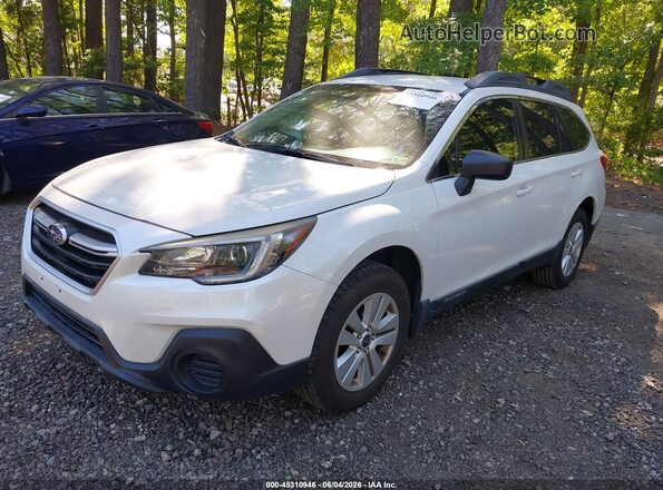 4S4BSABC6K3238030 2019 SUBARU OUTBACK White Առջևի ձախ երեք քառորդ տեսարան