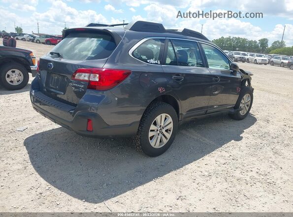 4S4BSABC8K3277928 2019 SUBARU OUTBACK Gray Trasero derecho