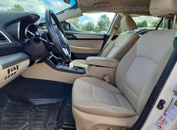 4S4BSACC0G3326349 2016 SUBARU OUTBACK White Front interior view