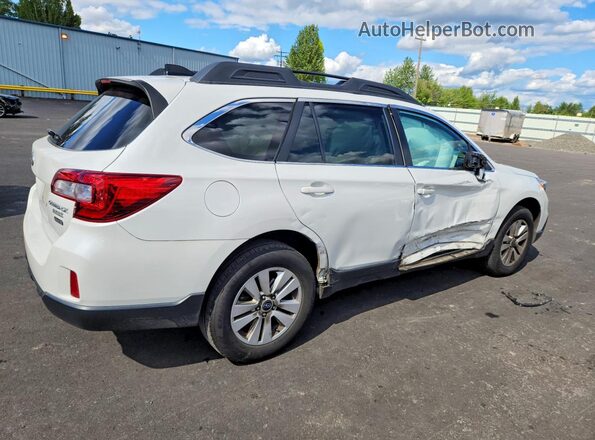 4S4BSACC0G3326349 2016 SUBARU OUTBACK White Rear right