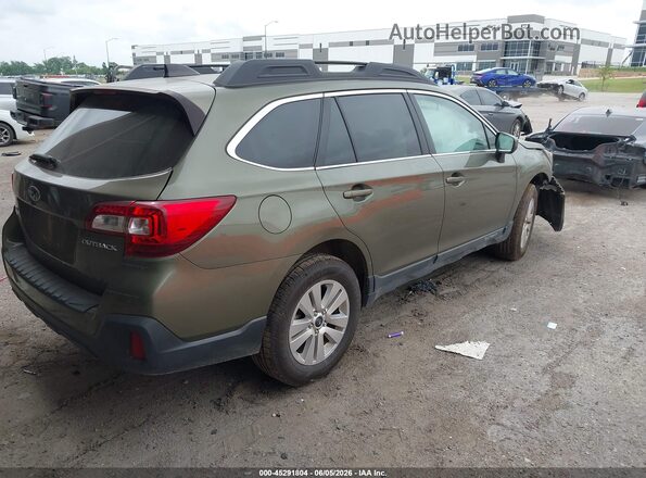 4S4BSACC0J3280738 2018 SUBARU OUTBACK Green Задня права чверть