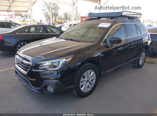 4S4BSACC0J3386896 2018 SUBARU OUTBACK Black Առջևի ձախ երեք քառորդ տեսարան