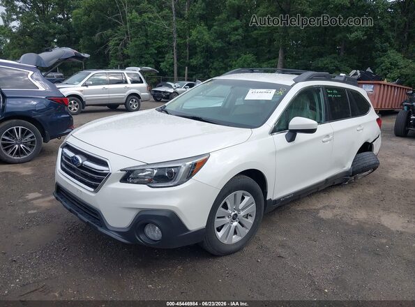 4S4BSACC0J3389488 2018 SUBARU OUTBACK Белый Передняя левая четверть