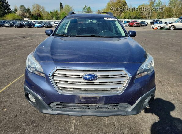 4S4BSACC3H3406505 2017 SUBARU OUTBACK Blue Widok z przodu