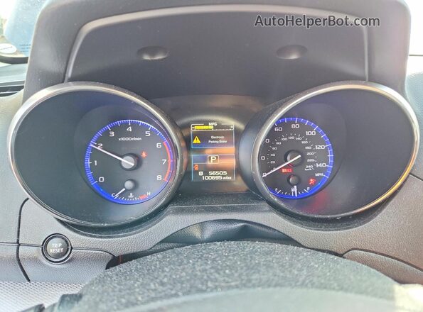 4S4BSACC3H3406505 2017 SUBARU OUTBACK Blue Widok zestawu wskaźników