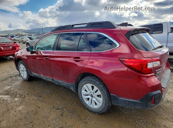 4S4BSACC3J3244669 2018 SUBARU OUTBACK Красный Задняя левая четверть