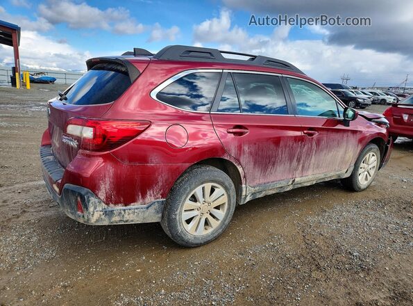4S4BSACC3J3244669 2018 SUBARU OUTBACK Красный Задняя правая четверть