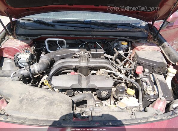 4S4BSACC5H3382210 2017 SUBARU OUTBACK Burgundy Вид ззаду