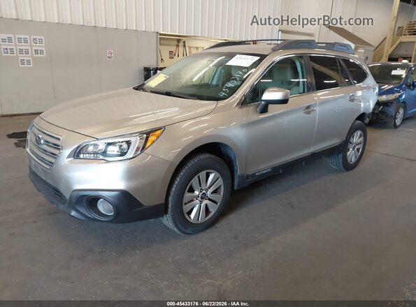 4S4BSACC5H3391618 2017 SUBARU OUTBACK Бежевый Передняя левая четверть