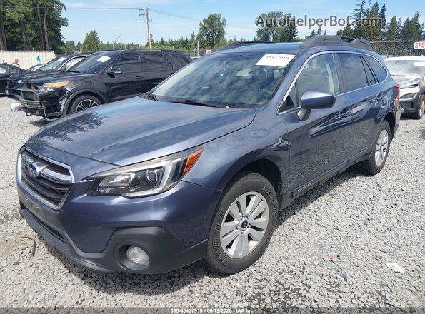 4S4BSACC6J3287046 2018 SUBARU OUTBACK Синий Передняя левая четверть