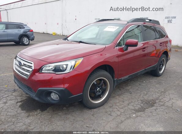 4S4BSACC9G3329797 2016 SUBARU OUTBACK Red Przód lewy