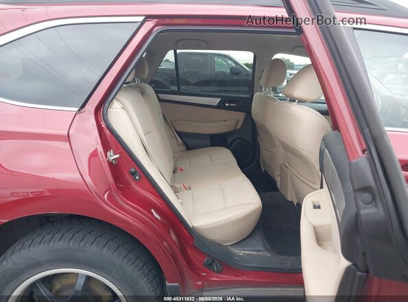 4S4BSACC9G3329797 2016 SUBARU OUTBACK Red Widok naklejki z numerem VIN