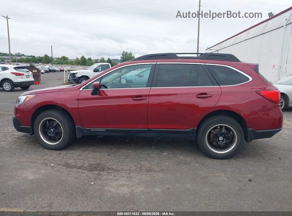 4S4BSACC9G3329797 2016 SUBARU OUTBACK Red Widok wnętrza 360 stopni