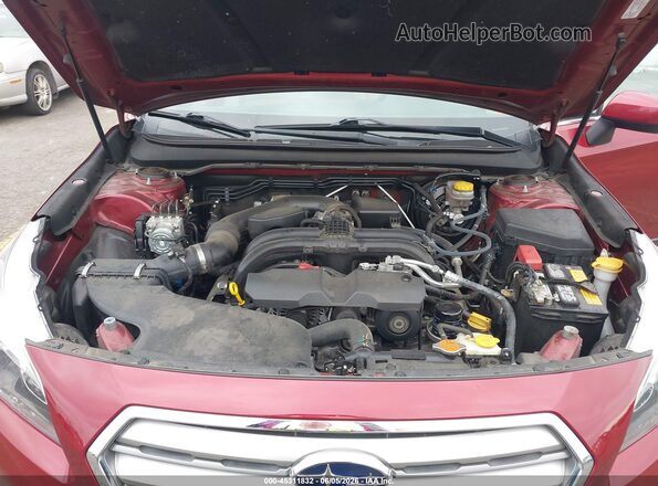 4S4BSACC9G3329797 2016 SUBARU OUTBACK Red Widok z tyłu