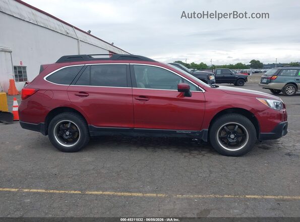 4S4BSACC9G3329797 2016 SUBARU OUTBACK Red Widok wnętrza z tyłu