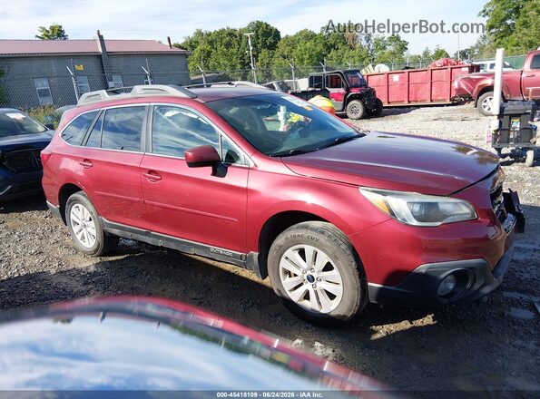 4S4BSACCXH3271071 2017 SUBARU OUTBACK Red უკანა სალონის ხედი