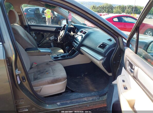 4S4BSACCXH3399262 2017 SUBARU OUTBACK Green Вид салону спереду