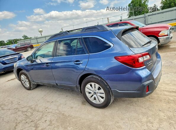 4S4BSACCXJ3381267 2018 SUBARU OUTBACK Blue Задня ліва чверть