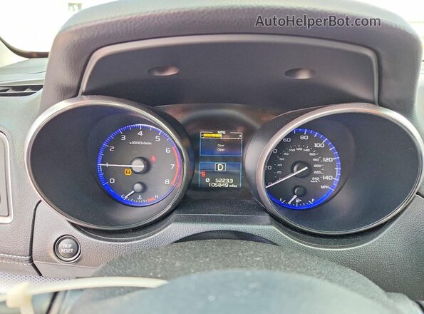 4S4BSACCXJ3381267 2018 SUBARU OUTBACK Blue Вид щитка приладів