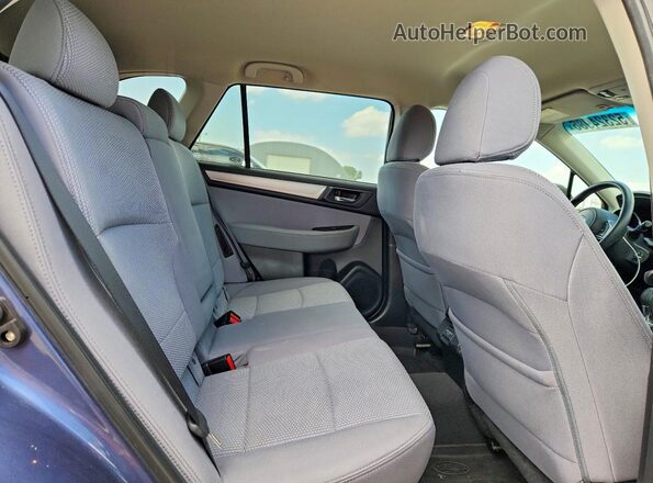 4S4BSACCXJ3381267 2018 SUBARU OUTBACK Blue Вид задніх сидінь
