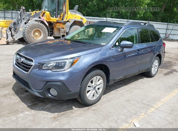 4S4BSADC4J3335559 2018 SUBARU OUTBACK Blue Առջևի ձախ երեք քառորդ տեսարան