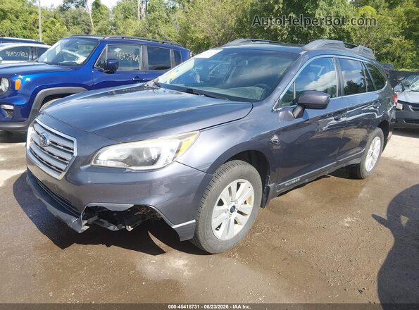 4S4BSADC9H3424652 2017 SUBARU OUTBACK Gray Przód lewy