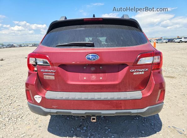 4S4BSAEC3G3333079 2016 SUBARU OUTBACK Burgundy Vista trasera