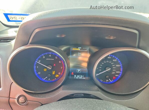 4S4BSAFC1H3388453 2017 SUBARU OUTBACK Blue Սարքավորումների վահանակի տեսք