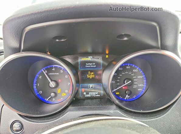 4S4BSAFC1K3259507 2019 SUBARU OUTBACK Charcoal Instrument cluster view