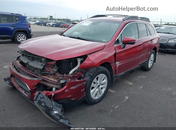 4S4BSAFC1K3261239 2019 SUBARU OUTBACK Red Передня ліва чверть