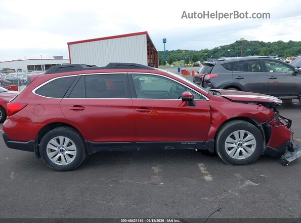4S4BSAFC1K3261239 2019 SUBARU OUTBACK Red Вид задньої частини салону