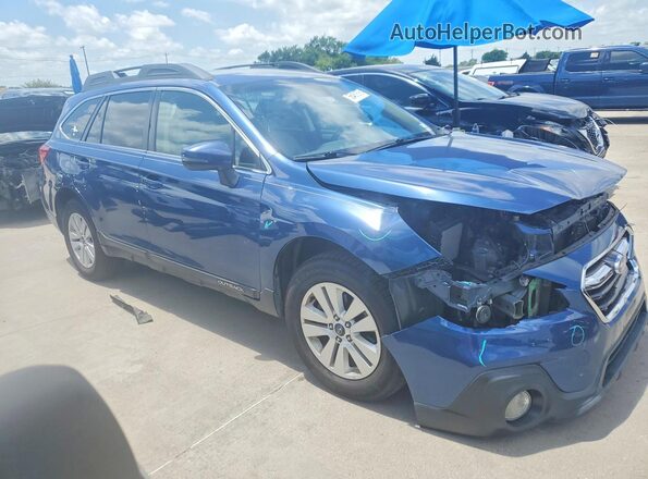 4S4BSAFC1K3371109 2019 SUBARU OUTBACK Blue Delantero derecho