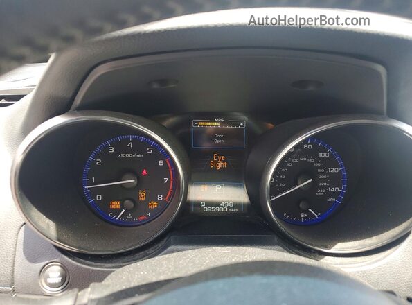 4S4BSAFC1K3371109 2019 SUBARU OUTBACK Blue Vista del cuadro de instrumentos
