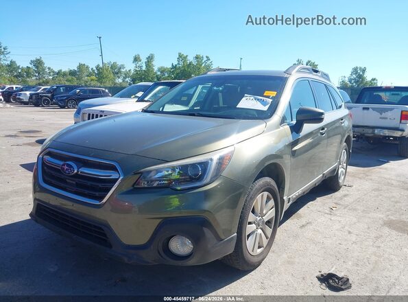 4S4BSAFC2J3387883 2018 SUBARU OUTBACK Green Առջևի ձախ երեք քառորդ տեսարան
