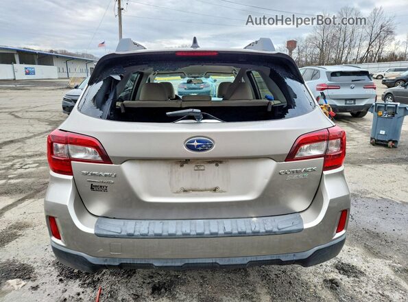 4S4BSAFC3G3252694 2016 SUBARU OUTBACK Beige Widok z tyłu