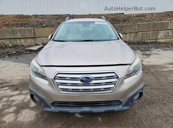 4S4BSAFC3G3252694 2016 SUBARU OUTBACK Beige Widok z przodu