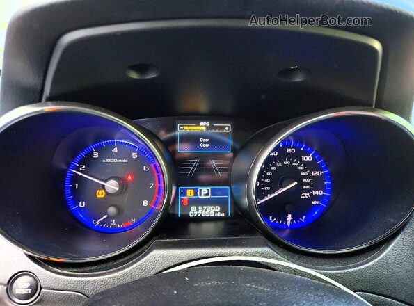 4S4BSAFC4H3335097 2017 SUBARU OUTBACK Blue ხელსაწყოთა პანელის ხედი