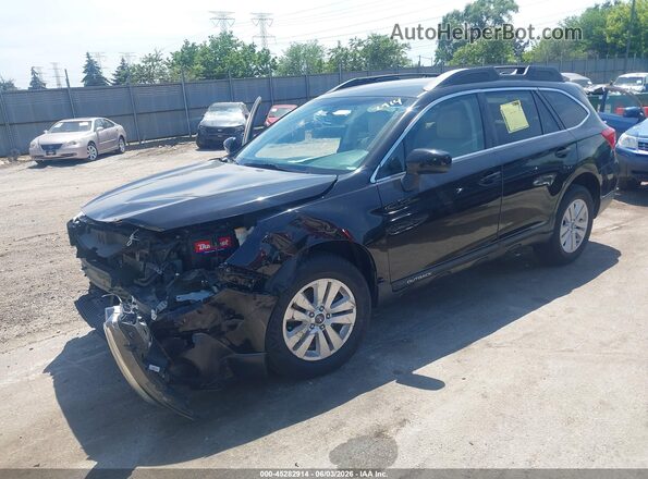 4S4BSAFC4K3296616 2019 SUBARU OUTBACK Black Vista tres cuartos delantera izquierda