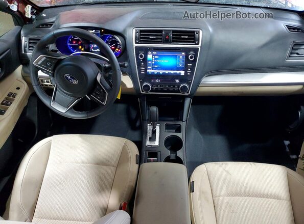4S4BSAFC4K3365692 2019 SUBARU OUTBACK Maroon Widok deski rozdzielczej