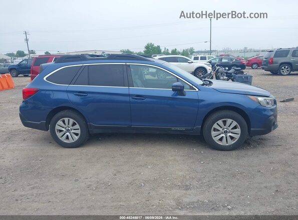 4S4BSAFC5K3350537 2019 SUBARU OUTBACK Light Blue უკანა სალონის ხედი