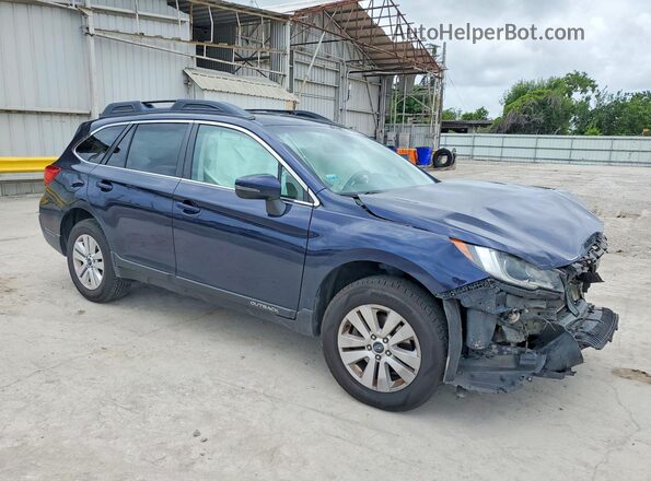 4S4BSAFC6J3293988 2018 SUBARU OUTBACK Blue Передня права чверть