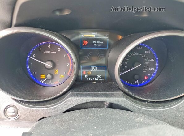 4S4BSAFC6J3293988 2018 SUBARU OUTBACK Blue Вид щитка приладів