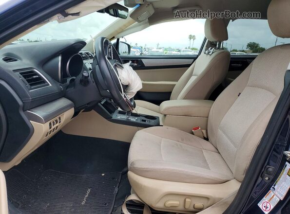 4S4BSAFC6J3293988 2018 SUBARU OUTBACK Blue Вид салону спереду