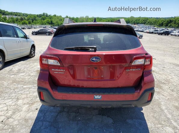 4S4BSAFC6K3216748 2019 SUBARU OUTBACK Red Հետևի տեսք