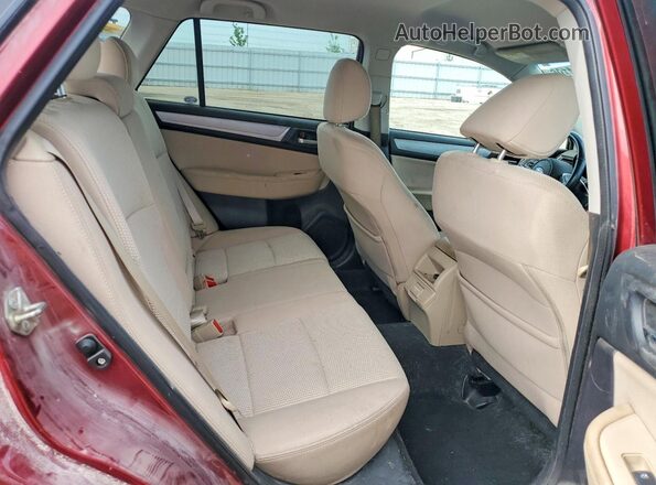 4S4BSAFC7J3319997 2018 SUBARU OUTBACK Red Rear interior view